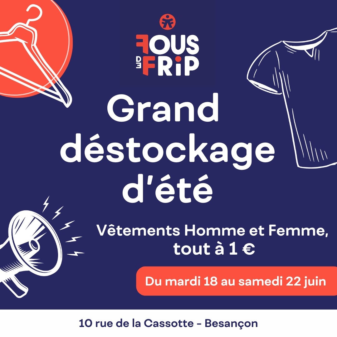 Grand déstockage d'été à 1 euro